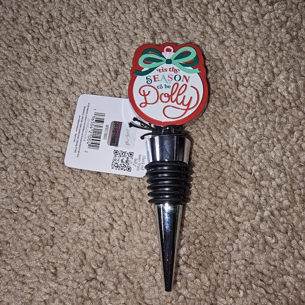 A Pair Of Dolly Parton Wine Bottle Stoppers. NWT - Picture 3 of 4